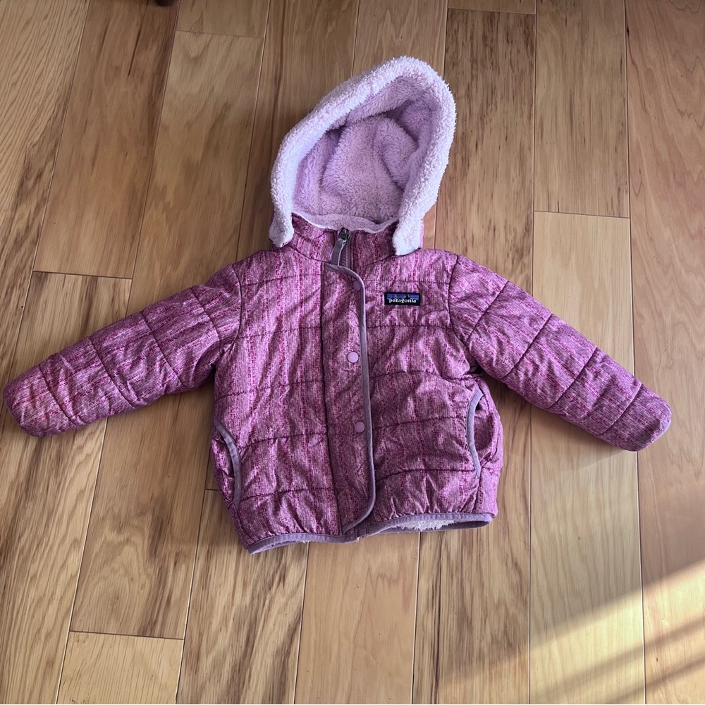 Patagonia Pink Kids Jacket with Hood